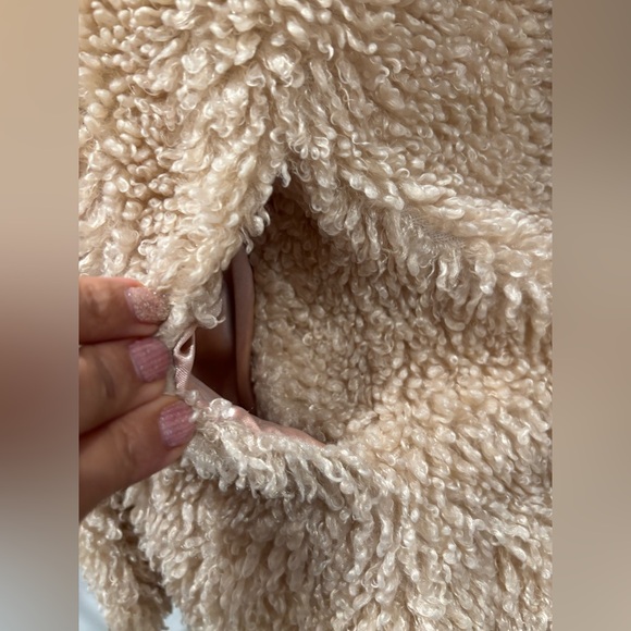 Abercrombie Kids Tan Brown Sherpa Teddy Coat size 11/12 - Picture 7 of 12